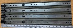 o’o’o . 22 inch DRAWER SLIDES . 2 PAIR . Full Extension . Knape & Vogt . 100 lb