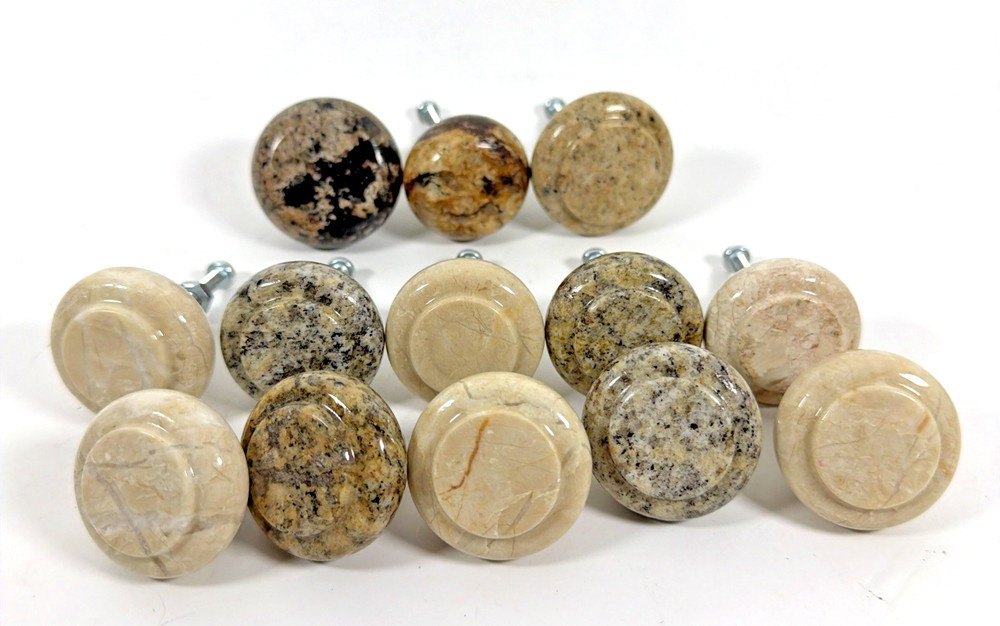 13 Polish Stone Granite Door Drawers Cuboard Pulls or Knobs
