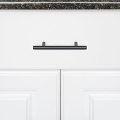 Euro Bar Cabinet Handles, Drawer Pulls, 5.38-inch Length, 3-inch Hole Center,…