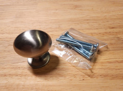 Heavyweight Metal Football Cabinet Knob with Screws (Buy 10 = Free Shipping!)