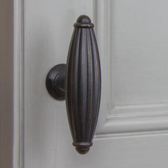 2-1/2 In. Oil Rubbed Bronze Fluted Cabinet Drawer Knobs (10-Pack)