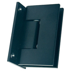 CRL MATTE BLACK GENEVA 037 SERIES WALL MOUNT FULL BACK PLATE STANDARD HINGE