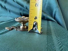 Set Of 3 Brass Cabinet Drawer Knobs Pulls with Backplate And Screws New