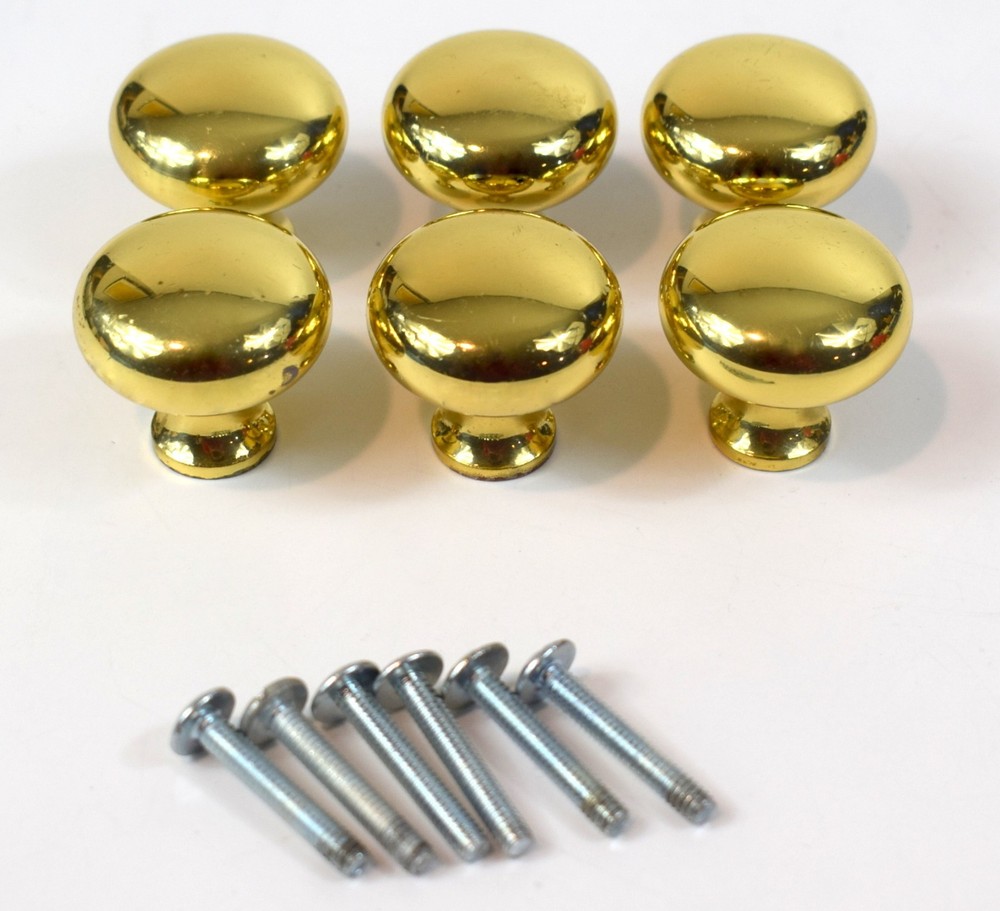 18 Providence Unlacquered Solid Brass Cabinet Pull Knobs – Screws included * USA
