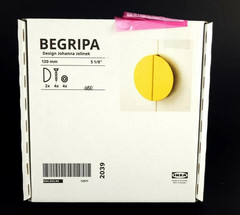 Ikea BEGRIPA Clip-On Handle 5 1/8″ Yellow 604.693.96 105.400.84 New