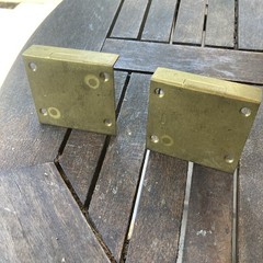 2 VINTAGE CORBIN CABINET LOCK Solid Brass Keyed 4A1598
