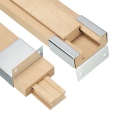 4 Set Wooden Drawer Slides, 13-3/4 (35 CM) with Metal Slide Glide Bracket