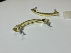 Lot of 4 Radiance 3″ Center Arch Drawer Pulls Finish Polished Brass with Screws