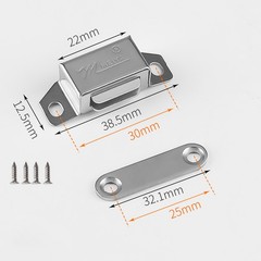 Stainless Steel Strong Magnetic Door Catch Closer Cupboard Cabinet Latch 5 Color