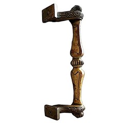 Vintage Brass Cabinet Knob Drawer Pull 8” Heavy