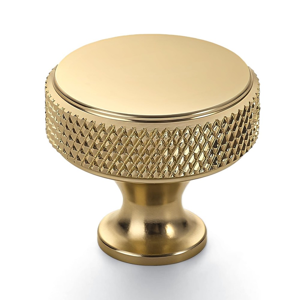 Coinkoly 10 Pack Champagne Bronze Knurled Cabinet Knobs for Dresser Drawer Pu…