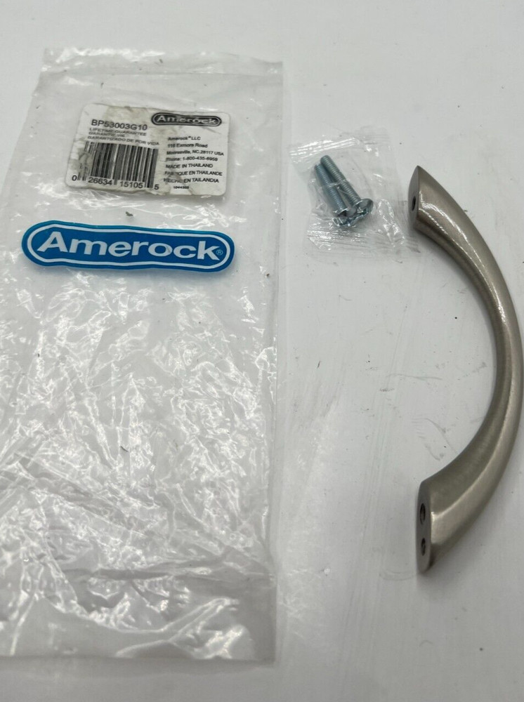 QTY 4 Amerock BP53003G10 3-3/4″ 96mm C-to-C Satin Nickel Cabinet/Drawer Pull