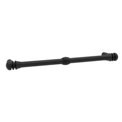 Charlotte 6 In. (152 Mm) Center-To-Center Traditional Matte Black Bar Drawer Pul