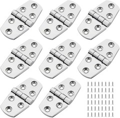 316 Stainless Steel Boat Hatch Hinges,3 inch x 1-1/2 inch (76 x 38mm) Polishe…