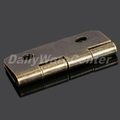 12Pcs Antique Brass Door Cabinet Hinge Jewelry Wooden Box Drawer Hinges Hardware