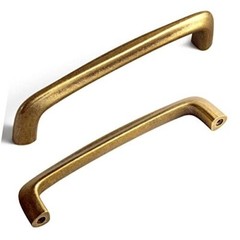 1 New Yanxia Antique Brass Cabinet Handle Hardware Rustic Refinement Drawer Pull