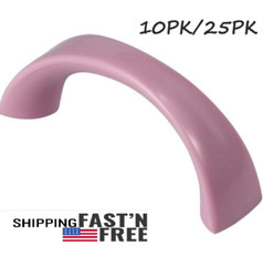 Silverline Curved Plastic Pink Girl’s Handle CC: 1-15/16″ Cabinet Hardware