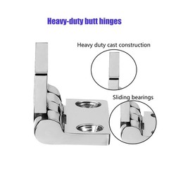 ODYSUNRAL Stainless Steel Boat Hinges, Marine Grade Hinges, 2 Inch X 2 Inches X