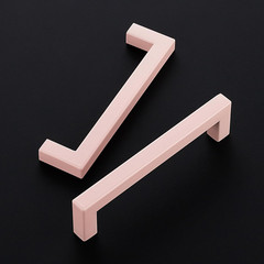 60 Pack Pink 5″ Square Cabinet Handles for Drawers and Cupboards