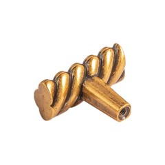 Utopia Alley Naples Cabinet Ring Pull Knob-Antique Brass Metal Drawer Knob 1.48″