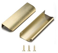 Satanga Edge Finger Tab Pulls for cabinets Kitchen Concealed Drawer (10 Pack)