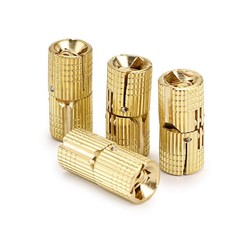 OwnMy 10mm Hidden Brass Barrel Hinges 4PCS, Concealed Box / 0.39 inch