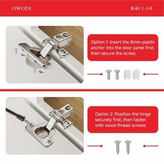 6 PCS 11/4 Inch Soft Close Cabinet Hinges 40mm Cup 95 Opening Face Frame