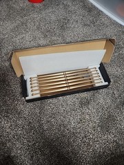 6 Pack Champagne Bronze Gold Cabinet Handle Drawer Pulls, 12-3/5″(320mm) c-c