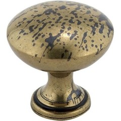 Pack Of 8 Richelieu Hardware Cabinet Large Round Knob 30mm Oxidized Brass