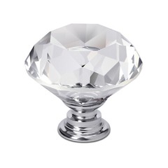 10/20/30 x Crystal Glass Cabinet Dresser Diamond Drawer Door Knobs Pull Handles