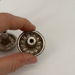 Flower Round Silver Metal Cabinet Knob Set of 2 Boho Cottage Core Kitchen Decor