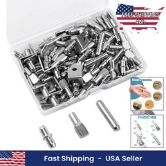 145 Pcs Shelf Pins Kit 4 Styles 5mm 1/4inch Nickel Support Pegs Cabinet Shelves