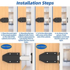 Magnetic Push Door Latch 4 Pack Heavy Duty Push Magnets Cabinet Catches Touch…