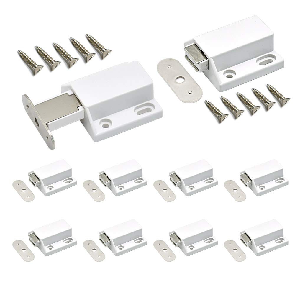 10 Pack Magnetic Push Latch Catch Push to Open Latch Pressure Touch Release