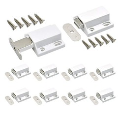 10 Pack Magnetic Push Latch Catch Push to Open Latch Pressure Touch Release