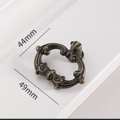 2/5/10Pcs Vintage Furniture Door Pull Handle Antique Cabinet Drawer Ring Knob