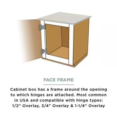 1 Pair Face Frame 35 Mm 105-Degree 1-1/4 In. Overlay Soft Close Nickel Cabinet H