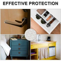 50-300Pcs Drawer Rubber Bumpers Pads Clear Cabinet Door Dots Self Adhesive Feet