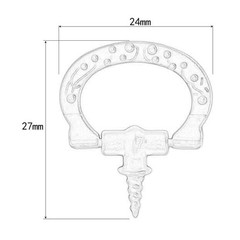 10Pcs Mini Cabinet Pulls, Self-Tapping Screws Knobs Handles for Jewelry Box Draw