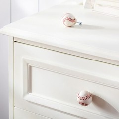 Team Collection Baseball Sport Decor Cabinet Hardware Drawer Door Knob 1-1/4″
