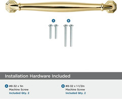 10 Pack 5″ Polished Brass Cabinet Pulls – Heavy Duty Unlacquered Gold Handles