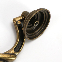 4.5 Inch Drawer Pulls Antique Bronze Bail Drop Swing Handles for Dresser Cabinet