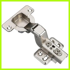 40mm Cup Inset Soft Close Hinges – 2 Pack for Thick Doors 18-28mm, Nickel Finish