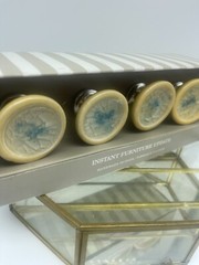 Handmade in India, Glass Cabinet Door Knobs (4), Ocean, Beach, Sea Life Theme