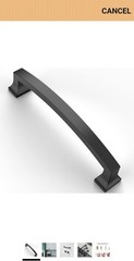 Asidrama 8 Pack Matte Black 5 Inch 128mm Hole Center Drawer Pulls Handles