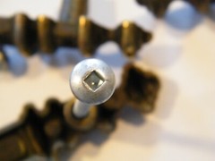National Lock lot of 10 vintage 1970s metal drawer PULLS HANDLES 5 1/8″ long