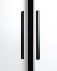 5 PCS Matte Black Pulls Cabinets Modern Closet Door 12.6 Inch Hole Center