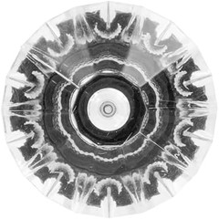 Crystal Palace 1.25″ Acrylic Knobs with Matte Black Finish – 10 Pack