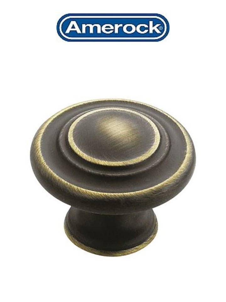 Amerock Inspirations Roman Bronze 1-3/8″ Mushroom Cabinet Knob BP1586-RB