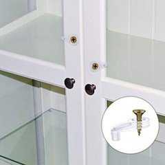 50 Pcs Glass Retainer Clips Kit With Screw,Glass Door Retainer Clips Plastic For